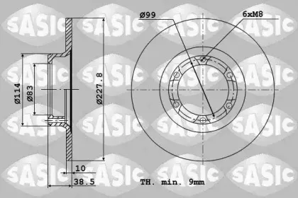 4004240J SASIC Тормозной диск
