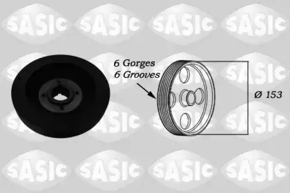 5150K40 SASIC Ременный шкив, коленчатый вал