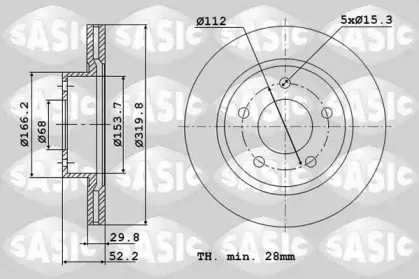 6106173 SASIC Тормозной диск