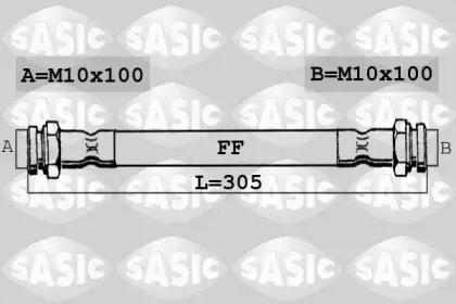 6600003 SASIC Тормозной шланг