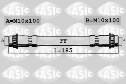 6600051 SASIC Тормозной шланг