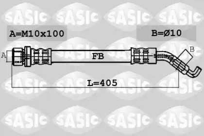 6606107 SASIC Тормозной шланг