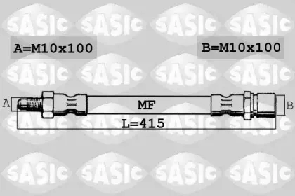 6606121 SASIC Тормозной шланг