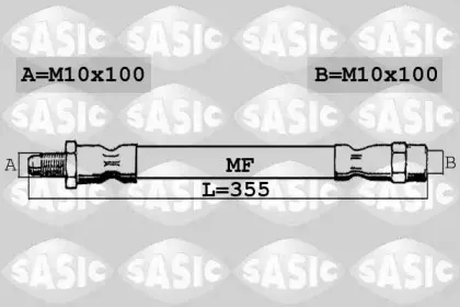 6606123 SASIC Тормозной шланг