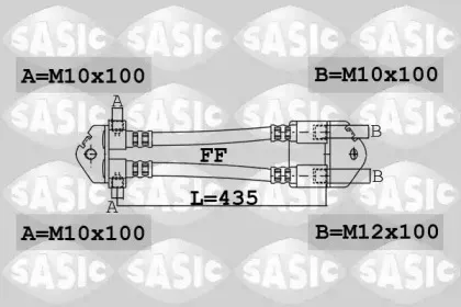 6606199 SASIC Тормозной шланг
