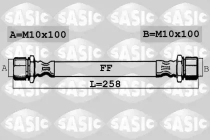 6606204 SASIC Тормозной шланг