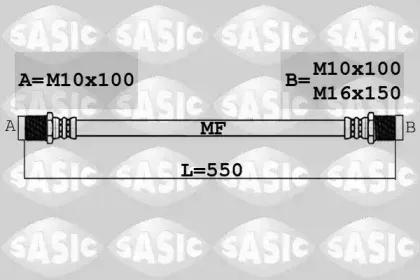 6606235 SASIC Тормозной шланг