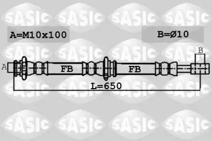 6606252 SASIC Тормозной шланг