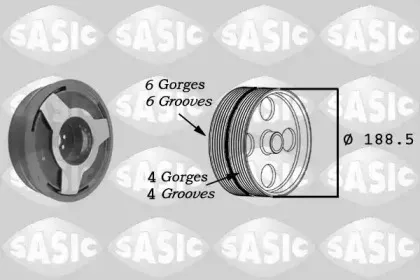 9001806 SASIC Ременный шкив, коленчатый вал