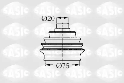 9004600 SASIC Комплект пылника, приводной вал