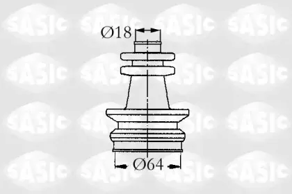 9004672 SASIC Комплект пылника, приводной вал