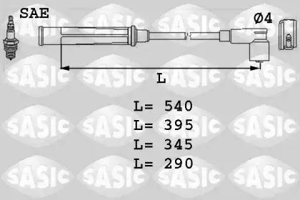 9284006 SASIC Комплект проводов зажигания