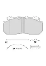 2909028004145724 BERAL Комплект тормозных колодок, дисковый тормоз