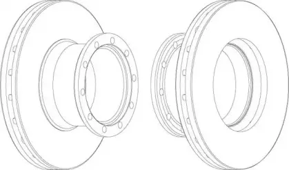 BCR113A BERAL Тормозной диск
