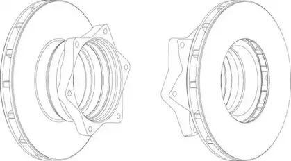 BCR164A BERAL Тормозной диск