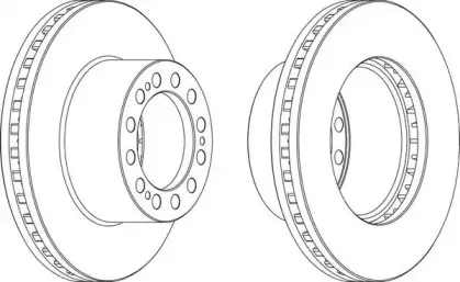 BCR204A BERAL Тормозной диск