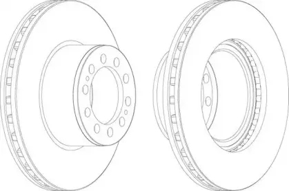 BCR323A BERAL Тормозной диск