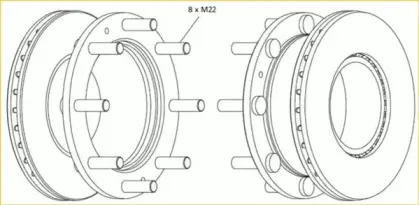 BCR308A BERAL Тормозной диск