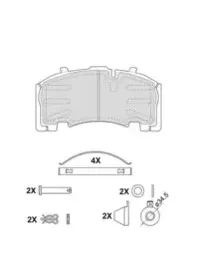 2926430004145754 BERAL Комплект тормозных колодок, дисковый тормоз