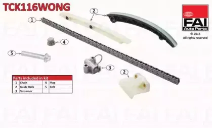 TCK116WONG FAI AutoParts Комплект цели привода распредвала