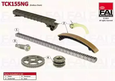 TCK155NG FAI AutoParts Комплект цели привода распредвала