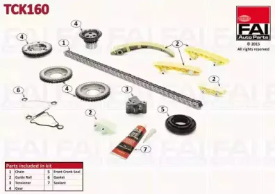 TCK160 FAI AutoParts Комплект цели привода распредвала