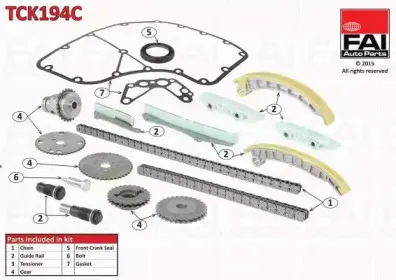 TCK194C FAI AutoParts Комплект цели привода распредвала