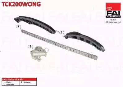 TCK200WONG FAI AutoParts Комплект цели привода распредвала