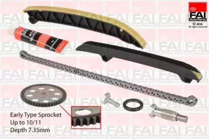 TCK208 FAI AutoParts Комплект цели привода распредвала