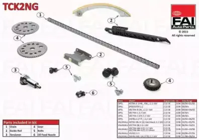 TCK2NG FAI AutoParts Комплект цели привода распредвала