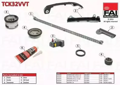 TCK32VVT FAI AutoParts Комплект цели привода распредвала