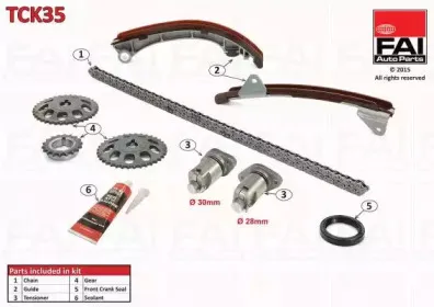 TCK35 FAI AutoParts Комплект цели привода распредвала