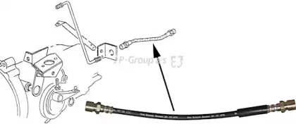 1131000100 JP GROUP Шланг сцепления