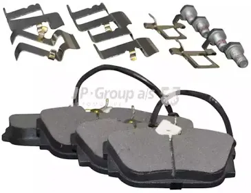 1163707510 JP GROUP Комплект тормозных колодок, дисковый тормоз