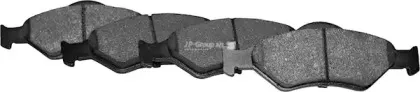1563602210 JP GROUP Комплект тормозных колодок, дисковый тормоз