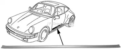1689800400 JP GROUP Облицовка / защитная накладка, дверь