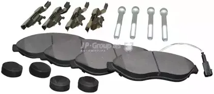 4163603910 JP GROUP Комплект тормозных колодок, дисковый тормоз
