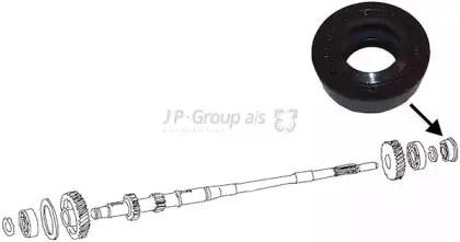8132100100 JP GROUP Уплотнительное кольцо вала, приводной вал