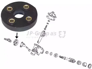8144250200 JP GROUP Фланец, колонка рулевого управления