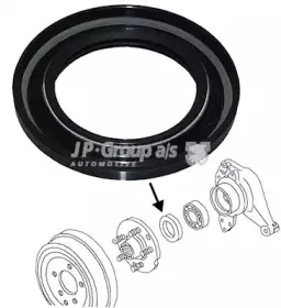 8151250200 JP GROUP Уплотняющее кольцо вала, подшипник ступицы колеса