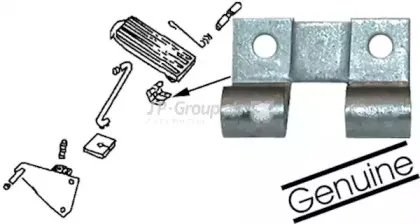 8172150402 JP GROUP Кронштейн, педаль акселератора