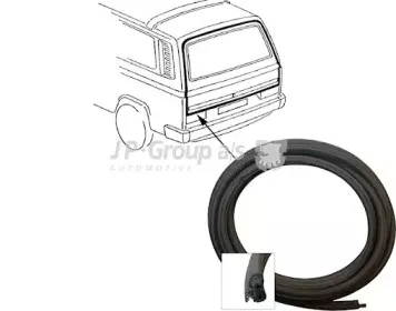 8185500400 JP GROUP Прокладка, задняя дверь багажника / помещения для груза