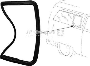 8186101480 JP GROUP Прокладка, боковое стекло