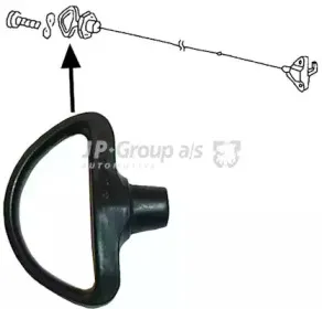 8188000100 JP GROUP Замок крышки топливного бака