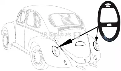 8195350402 JP GROUP Прокладка, задний габаритный фонарь