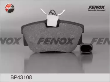 BP43108 FENOX Комплект тормозных колодок, дисковый тормоз