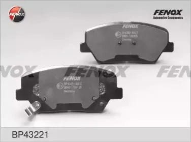 BP43221 FENOX Комплект тормозных колодок, дисковый тормоз