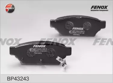 BP43243 FENOX Комплект тормозных колодок, дисковый тормоз