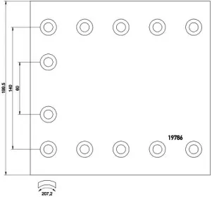 FI1152S7141 DON Комплект тормозных башмаков, барабанные тормоза