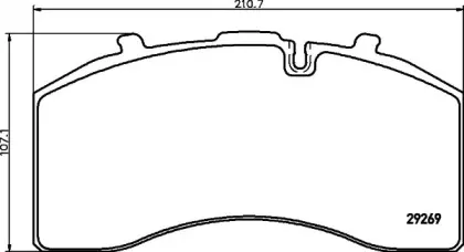 CVP103K DON Комплект тормозных колодок, дисковый тормоз